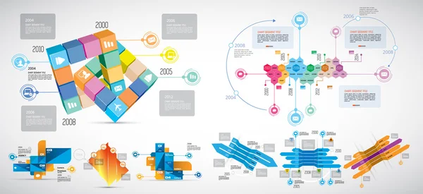 Infographie illustration arrière-plan — Image vectorielle