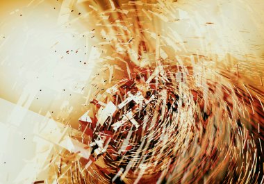 3D render, fütüristik arka plan 