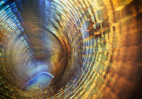 3D рендеринг, футуристический фон
 