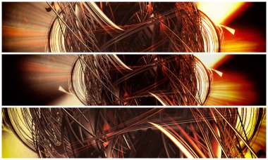 3D render, fütüristik arka plan afiş için 