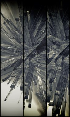 3D render, fütüristik arka plan afiş için 