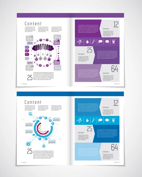 Ilustración revista Layout — Archivo Imágenes Vectoriales