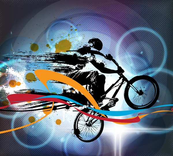 Ilustração de bmx rider — Fotografia de Stock