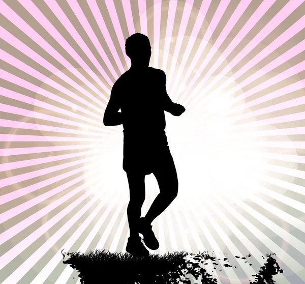 Maratona, ilustração desportiva — Fotografia de Stock