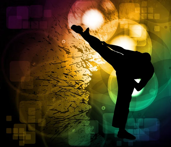 Karate sport illustration — Stock Photo, Image