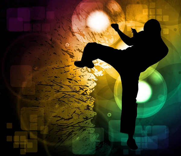 Karate sport illustration — Stockfoto