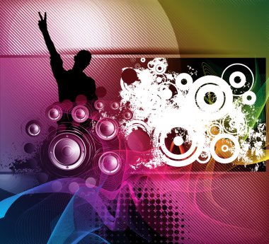 Parti konser illüstrasyon