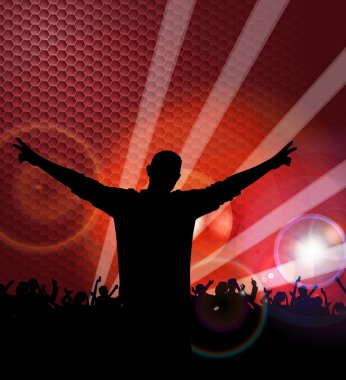 Parti konser illüstrasyon