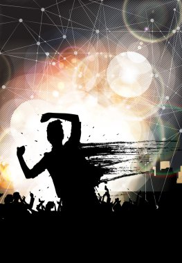 Parti konser illüstrasyon