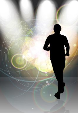 Maraton, spor illüstrasyon 
