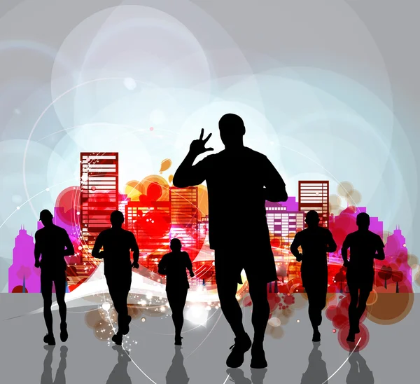 Jogger, sport illustration — Stockfoto