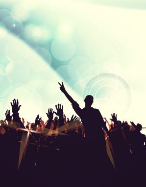 insanlar dans ile arka plan