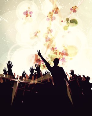 insanlar dans ile arka plan