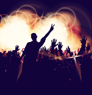 insanlar dans ile arka plan