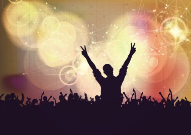 insanlar dans ile arka plan