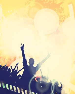 insanlar dans ile arka plan