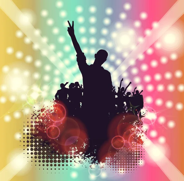 Hintergrund mit tanzenden Menschen — Stockfoto