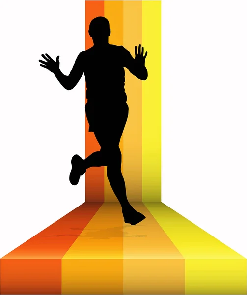 Gente che corre. Illustrazione sportiva — Foto Stock