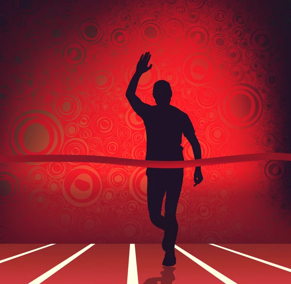 Marathon runner illustration — Stock Photo, Image