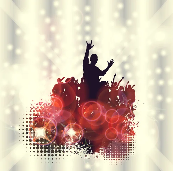 Background with dancing people — Stock Photo, Image