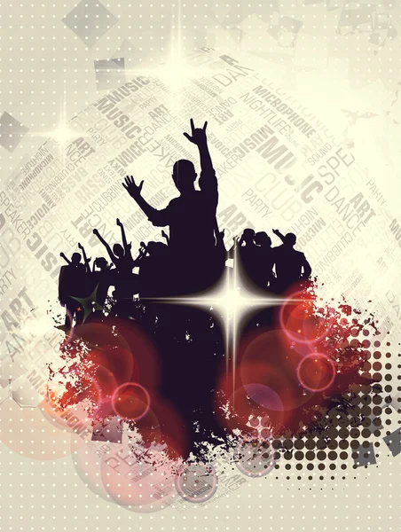 Background with dancing people — Stock Photo, Image