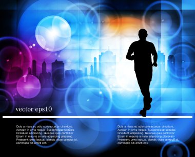 Koşucu, spor illüstrasyon