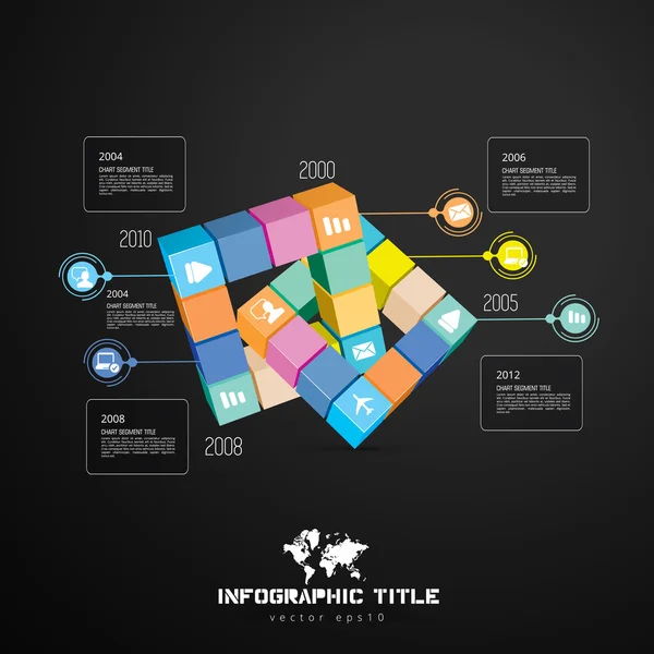 Infographic design templates — Stock Vector