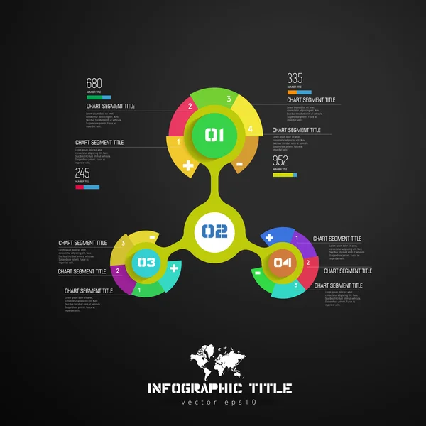 Kalendarium infografiki, elementy i ikony — Wektor stockowy