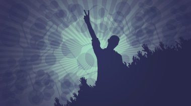 müzik olay illüstrasyon