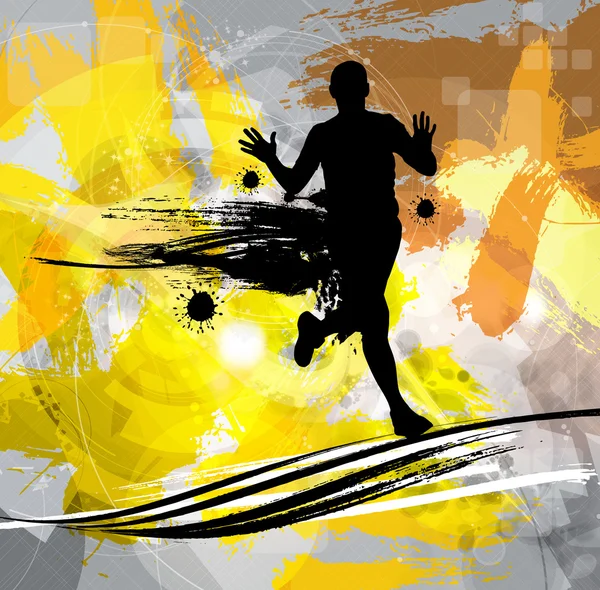 Sport löpare illustration — Stock vektor