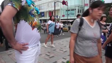 kişi ünlü Shibuya kavşak Tokyo arası