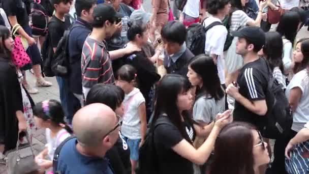 東京の原宿ディスクリットに匿名の群衆 — ストック動画