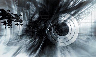 3D render, fütüristik arka plan 