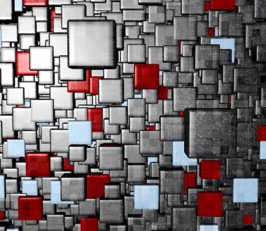 Teknoloji 3d render arka plan  