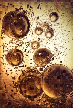 Teknoloji 3d render arka plan 