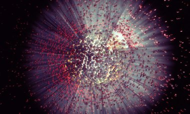 3D render, fütüristik arka plan 