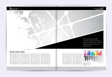 Düzen dergisi şablon çizimi