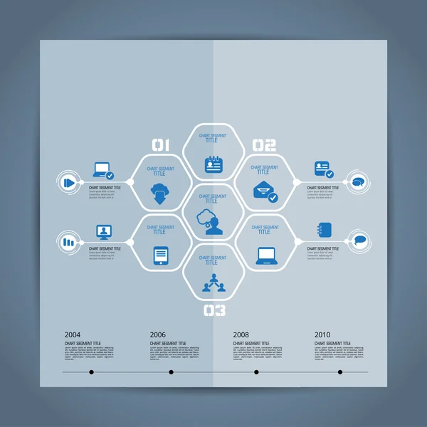 Illustration Infografik Vorlage — Stockvektor