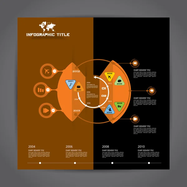 Illustration Infografik Vorlage — Stockvektor