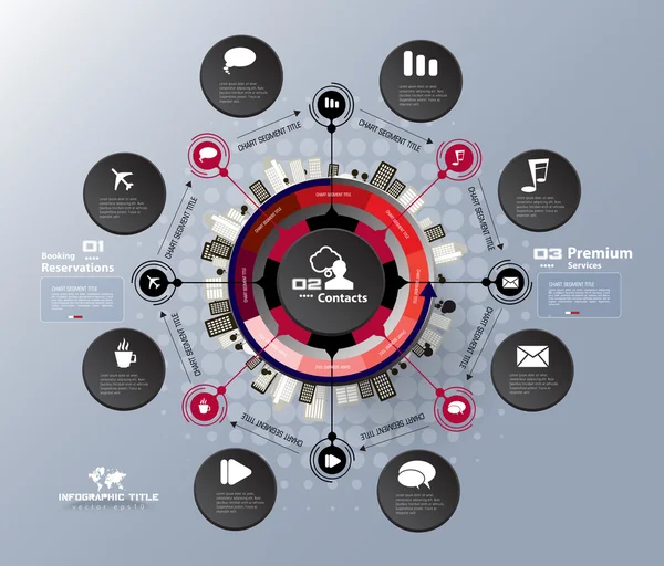 Elementos infográficos ilustración — Vector de stock