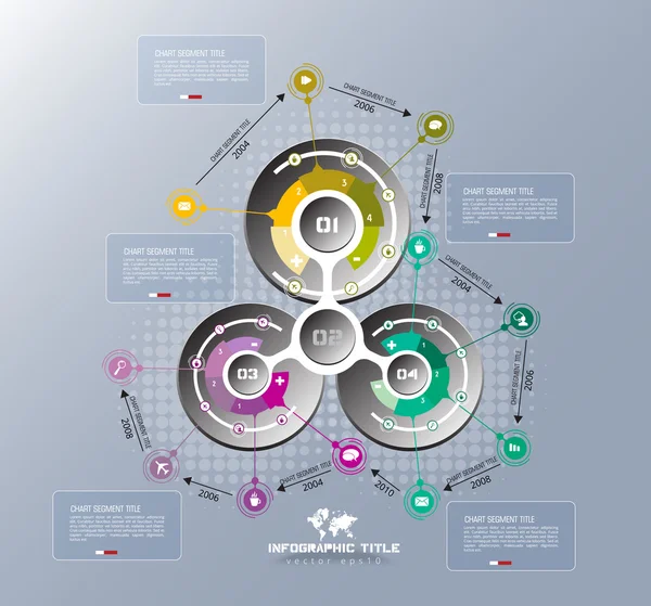 Ilustração de elementos infográficos —  Vetores de Stock