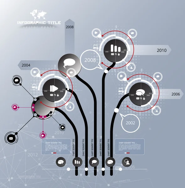 Wzór projektu infograficznego — Wektor stockowy