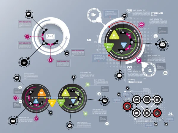 Modelo de ilustração infográfica — Vetor de Stock