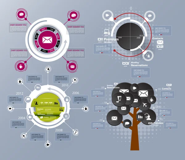 Modèle d'illustration infographique — Image vectorielle