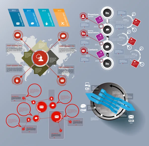 Vorlage für die Infografik — Stockvektor