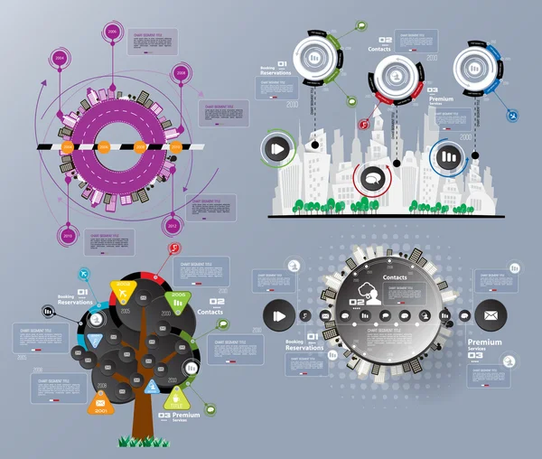 Infographic çizim şablonu — Stok Vektör