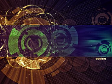 3D render, fütüristik arka plan 