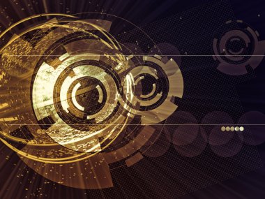 3D render, fütüristik arka plan 