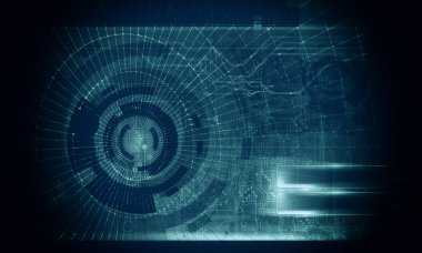 3D render, fütüristik arka plan 