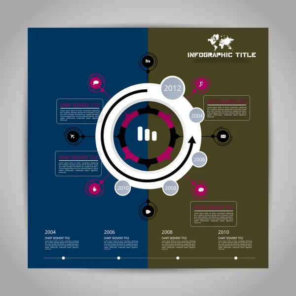 Modelo de design infográfico —  Vetores de Stock